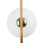 GloboStar® HAMBURG 00590 Μοντέρνο Κρεμαστό Φωτιστικό Μπάλα Μονόφωτο 1 x G9 Χρυσό Μέταλλο με Λευκό Γυαλί - Μ20 x Π15 x Υ40cm - Image 9