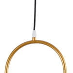 GloboStar® HAMBURG 00592 Μοντέρνο Κρεμαστό Φωτιστικό Μπάλα Μονόφωτο 1 x E14 IP20 Χρυσό Μέταλλο με Λευκό Γυαλί - Μ25 x Π20 x Υ50cm - Image 11