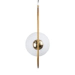 GloboStar® HAMBURG 00592 Μοντέρνο Κρεμαστό Φωτιστικό Μπάλα Μονόφωτο 1 x E14 IP20 Χρυσό Μέταλλο με Λευκό Γυαλί - Μ25 x Π20 x Υ50cm - Image 8
