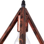 GloboStar® TRIANGLE 00613 Μοντέρνο Κρεμαστό Φωτιστικό Ράγα Δίφωτο 2 x E27 IP20 Χάλκινο Μέταλλο - Μ60 x Π22 x Y130cm - Image 6