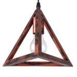GloboStar® TRIANGLE 00613 Μοντέρνο Κρεμαστό Φωτιστικό Ράγα Δίφωτο 2 x E27 IP20 Χάλκινο Μέταλλο - Μ60 x Π22 x Y130cm - Image 7