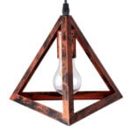 GloboStar® TRIANGLE 00613 Μοντέρνο Κρεμαστό Φωτιστικό Ράγα Δίφωτο 2 x E27 IP20 Χάλκινο Μέταλλο - Μ60 x Π22 x Y130cm - Image 9