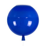 GloboStar® BALLOON 00654 Παιδικό Φωτιστικό Οροφής Μπάλα Μονόφωτο 1 x E27 IP20 Μπλε Πλαστικό με Ασημί Μέταλλο - Μ30 x Π30 x Υ33cm - Image 7