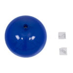 GloboStar® BALLOON 00654 Παιδικό Φωτιστικό Οροφής Μπάλα Μονόφωτο 1 x E27 IP20 Μπλε Πλαστικό με Ασημί Μέταλλο - Μ30 x Π30 x Υ33cm - Image 10