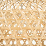 GloboStar® MANGEA 00717 Boho Κρεμαστό Φωτιστικό Πλέγμα Μονόφωτο 1 x E27 IP20 Μπεζ Ξύλο - Μ100 x Π100 x Υ59cm - Image 10