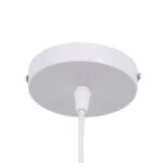 GloboStar® SANTOR 00728 Boho Κρεμαστό Φωτιστικό Πλέγμα Μονόφωτο 1 x E27 IP20 Λευκό & Μπλε Σχοινί - Μ30 x Π30 x Υ30cm - Image 7