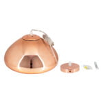 GloboStar® CRISTIN 00761 Μοντέρνο Κρεμαστό Φωτιστικό Ανάρτηση Μονόφωτο 1 x E27 IP20 Χάλκινο Γυαλί - Μ30 x Π30 x Υ19cm - Image 8