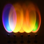 GloboStar® 00821 Μοντέρνο Minimal Επιδαπέδιο Φωτιστικό Μεταλλικό Μονόφωτο LED 12W DC 5V με Projector LENS Ειδικού Εφέ & Καλώδιο Τροφοδοσίας USB Rotation Head 180° RAINBOW GREEN - Image 10