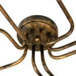 GloboStar® LIBERTA 00841 Μοντέρνο Φωτιστικό Οροφής Πλέγμα Πολύφωτο 8 x E27 IP20 Μπρούτζινο Μέταλλο - Μ102 x Π72 x Υ10.5cm - Image 7