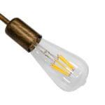 GloboStar® LIBERTA 00841 Μοντέρνο Φωτιστικό Οροφής Πλέγμα Πολύφωτο 8 x E27 IP20 Μπρούτζινο Μέταλλο - Μ102 x Π72 x Υ10.5cm - Image 8