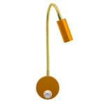 GloboStar® READING 00860 Μοντέρνο Μεταλλικό Φωτιστικό Τοίχου Απλίκα Reading Light CREE LED 3W 300lm 35° AC 85-265V Μονόφωτο Χρυσό με Ρυθμιζόμενο Σώμα Σπιράλ & Διακόπτη On / Off Θερμό Λευκό 2700K Μ6.5 x Π20 x Υ20cm - Image 5