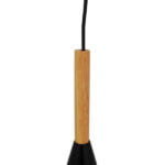 GloboStar® DILLON 00877 Μοντέρνο Κρεμαστό Φωτιστικό Καμπάνα Μονόφωτο 1 x E27 IP20 Μαύρο Μέταλλο - Μ11 x Π11 x Υ36cm - Image 6