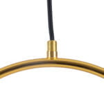 GloboStar® MADRID 00932 Μοντέρνο Κρεμαστό Φωτιστικό Μπάλα Μονόφωτο 1 x E27 IP20 Χρυσό Μέταλλο με Λευκό Γυαλί - Μ30 x Π20 x Υ30cm - Image 10
