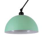 GloboStar® LOTUS GREEN 00936 Μοντέρνο Φωτιστικό Οροφής Μονόφωτο Ανοιχτό Πράσινο Ματ Μεταλλικό Καμπάνα Φ30 x Y21cm - Image 7