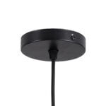GloboStar® MONROE 00957 Μοντέρνο Κρεμαστό Φωτιστικό Μπάλα Μονόφωτο 1 x E27 IP20 Μαύρο Μέταλλο με Λευκό Γυαλί - Μ30 x Π30 x Υ75cm - Image 10