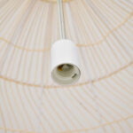 GloboStar® MALIBU 00974 Vintage Κρεμαστό Φωτιστικό Οροφής Μονόφωτο 1 x E27 Μπεζ Ξύλινο Μπαμπού Φ100 x Y86cm - Image 7