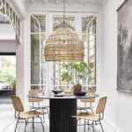 GloboStar® MALIBU 00974 Vintage Κρεμαστό Φωτιστικό Οροφής Μονόφωτο 1 x E27 Μπεζ Ξύλινο Μπαμπού Φ100 x Y86cm - Image 9