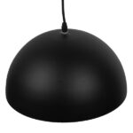GloboStar® CHIME 01004 Μοντέρνο Κρεμαστό Φωτιστικό Οροφής Μονόφωτο Μαύρο Μεταλλικό Καμπάνα Φ30 x Y15cm - Image 3