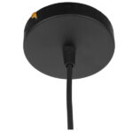 GloboStar® CHIME 01004 Μοντέρνο Κρεμαστό Φωτιστικό Οροφής Μονόφωτο Μαύρο Μεταλλικό Καμπάνα Φ30 x Y15cm - Image 5