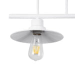 GloboStar® REGAL 01008 Vintage Industrial Φωτιστικό Οροφής Δίφωτο Λευκό Μεταλλικό Ράγα Μ67 x Π26 x Υ85cm - Image 9