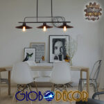 GloboStar® REGAL 01009 Vintage Industrial Φωτιστικό Οροφής Τρίφωτο Μαύρο Ράγα Μ113 x Π26 x Υ85cm - Image 11