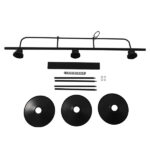 GloboStar® REGAL 01009 Vintage Industrial Φωτιστικό Οροφής Τρίφωτο Μαύρο Ράγα Μ113 x Π26 x Υ85cm - Image 10