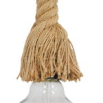 GloboStar® ROPE 01018 Vintage Industrial Κρεμαστό Φωτιστικό Οροφής Μονόφωτο 1 x E27 με 2 μέτρα Μπεζ Σχοινί Φ3.5 x Y200cm - Image 3
