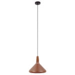 GloboStar® BARING 01224 Μοντέρνο Κρεμαστό Φωτιστικό Οροφής Μονόφωτο Χάλκινο Μεταλλικό Καμπάνα Φ27 x Y25cm - Image 2