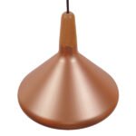 GloboStar® BARING 01224 Μοντέρνο Κρεμαστό Φωτιστικό Οροφής Μονόφωτο Χάλκινο Μεταλλικό Καμπάνα Φ27 x Y25cm - Image 3
