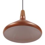 GloboStar® BARING 01224 Μοντέρνο Κρεμαστό Φωτιστικό Οροφής Μονόφωτο Χάλκινο Μεταλλικό Καμπάνα Φ27 x Y25cm - Image 4