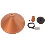 GloboStar® BARING 01224 Μοντέρνο Κρεμαστό Φωτιστικό Οροφής Μονόφωτο Χάλκινο Μεταλλικό Καμπάνα Φ27 x Y25cm - Image 7