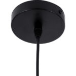 GloboStar® SHANGHAI 01025-A Μοντέρνο Κρεμαστό Φωτιστικό Καμπάνα Μονόφωτο 1 x E27 IP20 Μαύρο & Χρυσό Μέταλλο - Μ24 x Π24 x Υ30cm - Image 10