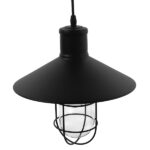 GloboStar® SKIPPER 01034 Vintage Industrial Κρεμαστό Φωτιστικό Οροφής Μονόφωτο 1 x E27 Μαύρο Μεταλλικό Καμπάνα Φ27 x Y28cm - Image 4