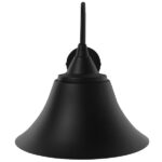 GloboStar® BELL 01038 Vintage Industrial Φωτιστικό Τοίχου Απλίκα Μονόφωτο Μαύρο Καμπάνα Φ30 x Μ35 x Π30 x Υ30cm - Image 3