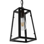 GloboStar® LIMA 01040 Vintage Industrial Κρεμαστό Φωτιστικό Οροφής Μονόφωτο Μαύρο Μεταλλικό Μ17 x Π14 x Υ26cm - Image 3