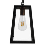 GloboStar® LIMA 01040 Vintage Industrial Κρεμαστό Φωτιστικό Οροφής Μονόφωτο Μαύρο Μεταλλικό Μ17 x Π14 x Υ26cm - Image 6