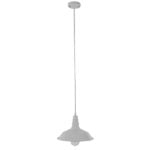 GloboStar® RAY 01044 Vintage Κρεμαστό Φωτιστικό Καμπάνα Μονόφωτο 1 x E27 IP20 Λευκό Μέταλλο - Μ26 x Π26 x Υ25cm - Image 2
