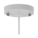 GloboStar® RAY 01044 Vintage Κρεμαστό Φωτιστικό Καμπάνα Μονόφωτο 1 x E27 IP20 Λευκό Μέταλλο - Μ26 x Π26 x Υ25cm - Image 7