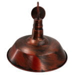 GloboStar® SORD 01052  Vintage Industrial Φωτιστικό Τοίχου Απλίκα Μονόφωτο Καφέ Σκουριά Μεταλλικό Καμπάνα Φ36 x Μ42 x Π36 x Υ32cm - Image 5