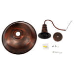 GloboStar® SORD 01052  Vintage Industrial Φωτιστικό Τοίχου Απλίκα Μονόφωτο Καφέ Σκουριά Μεταλλικό Καμπάνα Φ36 x Μ42 x Π36 x Υ32cm - Image 6