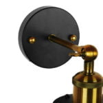 GloboStar® CATEL 01054 Vintage Industrial Φωτιστικό Τοίχου Απλίκα Μονόφωτο Μαύρο Μεταλλικό Πλέγμα Φ15 x Μ26 x Π15 x Υ30cm - Image 7