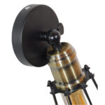 GloboStar® AVOCANDO 01056 Vintage Industrial Φωτιστικό Τοίχου Απλίκα Μονόφωτο Μαύρο Μεταλλικό Πλέγμα Φ12 x Μ15 x Π12 x Υ32cm - Image 8