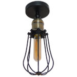 GloboStar® AVOCANDO 01056 Vintage Industrial Φωτιστικό Τοίχου Απλίκα Μονόφωτο Μαύρο Μεταλλικό Πλέγμα Φ12 x Μ15 x Π12 x Υ32cm - Image 7