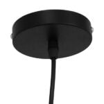GloboStar® ZEBRA 01062 Vintage Industrial Κρεμαστό Φωτιστικό Οροφής Μονόφωτο Μαύρο Μεταλλικό Πλέγμα Φ15 x Y24cm - Image 7