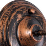GloboStar® SORD 01067 Vintage Industrial Φωτιστικό Τοίχου Απλίκα Μονόφωτο Καφέ Σκουριά Μεταλλικό Καμπάνα Μ26 x Π37 x Υ32cm - Image 6