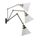 GloboStar® OLIVIA 01068 Vintage Φωτιστικό Τοίχου Απλίκα Μονόφωτο με Σπαστό Μεταλλικό Βραχίονα και Γυάλινη Καμπάνα Φ19 x Μ63 x Π19 x Υ77cm - Image 8