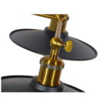 GloboStar® TWINS 01069 Vintage Industrial Φωτιστικό Τοίχου Απλίκα Δίφωτο Μαύρο Μεταλλικό Καμπάνα Φ21 x Μ30 x Π60 x Υ18cm - Image 6