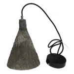 GloboStar® VOLCANO 01080 Μοντέρνο Κρεμαστό Φωτιστικό Οροφής Μονόφωτο Καφέ Τσιμέντο Φ18 x Y25cm - Image 6