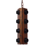 GloboStar® MORGAN 01102 Vintage Industrial Κρεμαστό Φωτιστικό Οροφής Πολύφωτο Καφέ Σκουριά Μεταλλικό Φ14 x Y43cm - Image 5