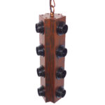 GloboStar® MORGAN 01102 Vintage Industrial Κρεμαστό Φωτιστικό Οροφής Πολύφωτο Καφέ Σκουριά Μεταλλικό Φ14 x Y43cm - Image 3